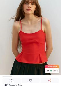 Chic Red Spaghetti Strap Top