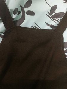 Chic coffee brown dress with top COMBO
