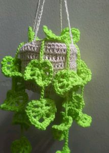 Handmade Crochet Hanging Planter