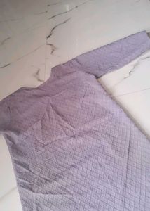 Elegant Lavender Quilted Kurta