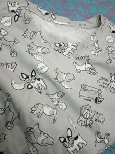 Cute Dog Print T-Shirt