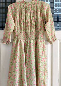 Floral Smocked Waist Dress