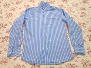Stripped blue shirt
