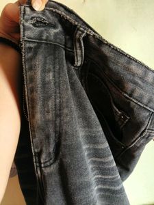 Trendy Black Wide Leg Jeans