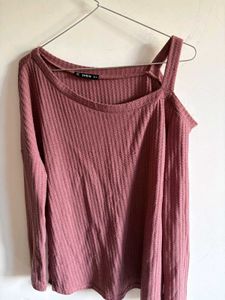 Chic Cold Shoulder Knit Top