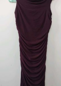 Elegant Ruched Maxi Dress
