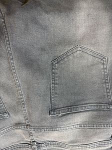 Distressed Grey Denim Jeans