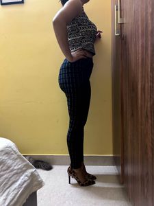 classy checked thights