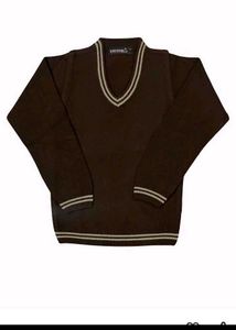 Brown School Uniform Sweater