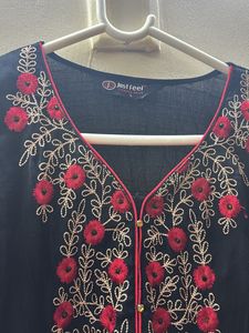 Black Cotton Kurti