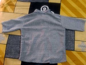Grey Patterned Top