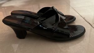 Chic Black Open Heels