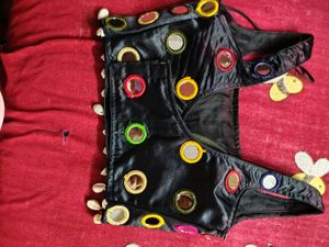 Embellished Black Ethnic Blouse