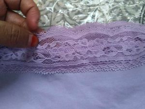 Lavender Lace Trim Underwear