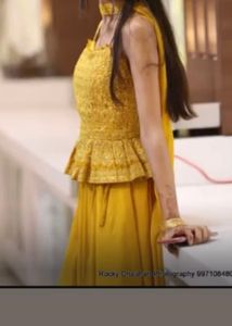 Beautiful Yellow Lehenga Set
