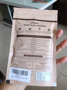 Herbal Body Wax Powder - Chocolate Flavor