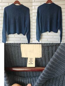 H&M Blue Knit Sweater