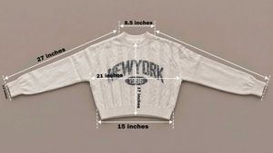 CREAM CABLE KNIT CROPPED SWEATER