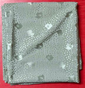 Ladies Suit Fabric – Grey Printed Dress Material –