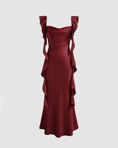 LITTLEBOX Elegant Ruffle Trim Dress
