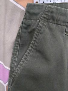 Olive Green Cargo Shorts