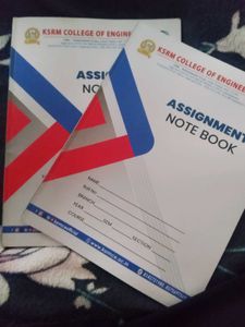 Two Assignment Note Books For Students