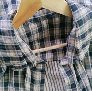 Blue &amp; White Long Shirt