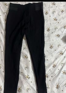 Black Jegging with Button Detail