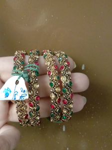 Women Bangles Gold Polish