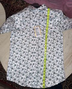 Men's Floral Print Button-Down Shirt