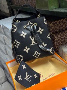 Designer Bucket Bag with Pouch
