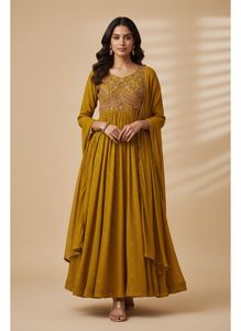 Elegant Yellow anarkali