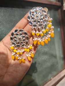 Chandelier Yellow Earring 💛
