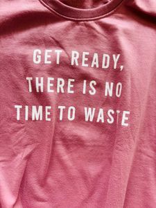 pink sweatshirt