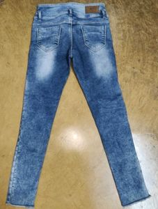 Blue Wash High Waisted Jeans