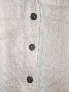 White Cable Knit Cardigan Sweater