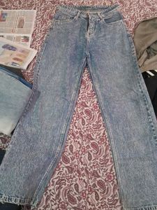 Vintage Wash Flare Jeans
