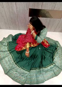 Stunning Teal &amp; Pink Lehenga Choli