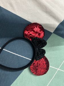 Sparkly Red Minnie Mouse Ears Headband