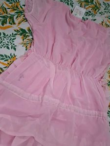 Pink Lace Detailed Kurta