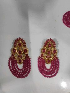 megenta Ethnic Jewelry Set
