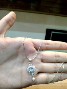 Diamond Chain Pandent Pure Silver 925