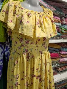 Yellow Floral Maxi Dress