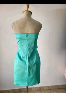 Stunning Strapless Teal Mini Dress