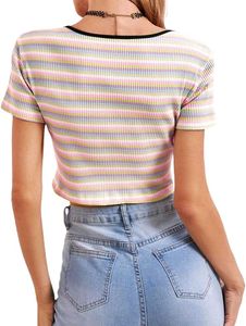🌈Striped Zipper Crop Top! 💐