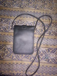 Grey 2 Compartment Sling Bag