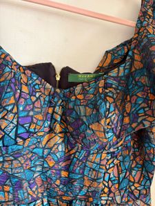 Premium: Stunning Jacquard Ruffle Dres