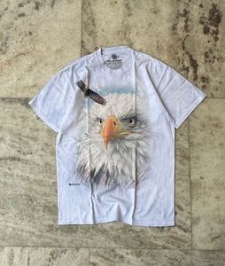 The Mountain Bald Eagle Graphic Light Tie-Dye Tee