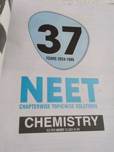 NEET Chemistry 37 Years Solutions