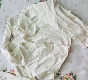White Ruffle Blouse